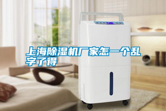 上海除濕機廠(chǎng)家怎一個(gè)亂字了得