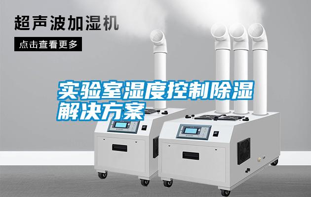 實(shí)驗室濕度控制除濕解決方案