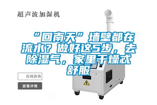 “回南天”墻壁都在流水？做好這5步，去除濕氣，家里干燥忒舒服