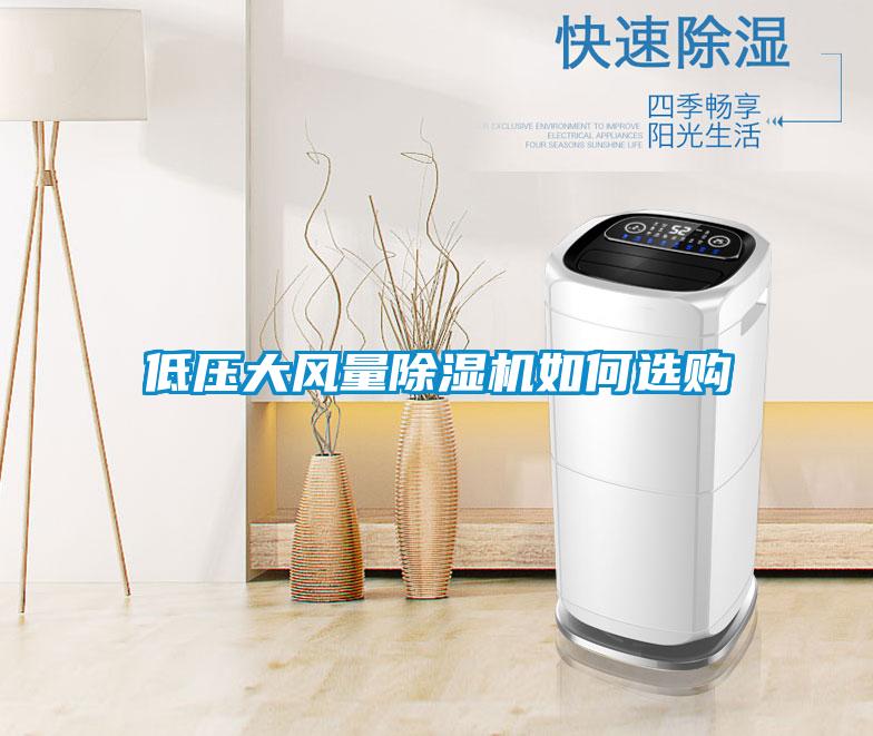低壓大風(fēng)量除濕機如何選購