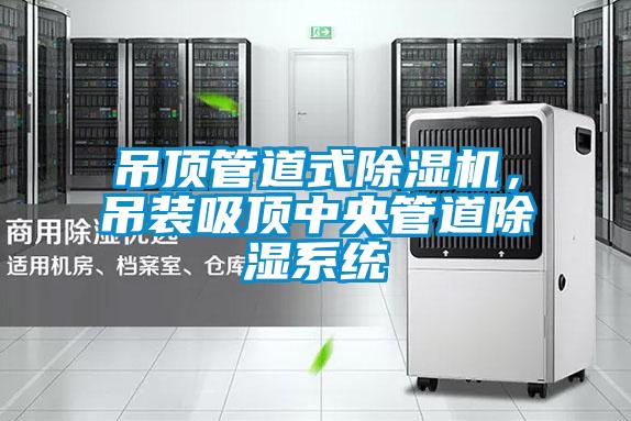 吊頂管道式除濕機，吊裝吸頂中央管道除濕系統