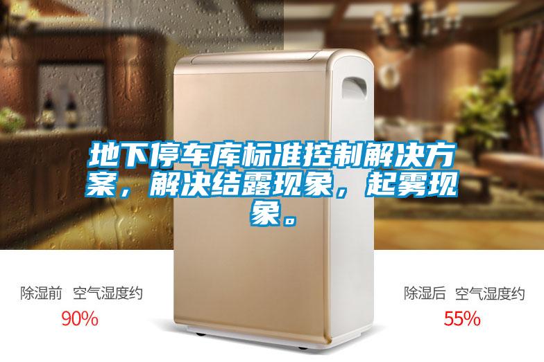 地下停車(chē)庫標準控制解決方案，解決結露現象，起霧現象。