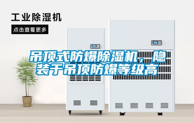 吊頂式防爆除濕機，隱裝于吊頂防爆等級高