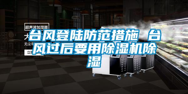 臺風(fēng)登陸防范措施 臺風(fēng)過(guò)后要用除濕機除濕