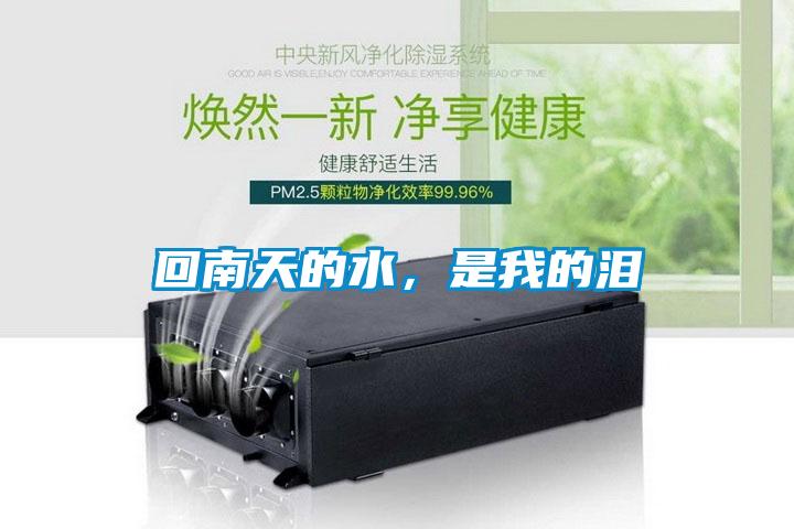 回南天的水，是我的淚