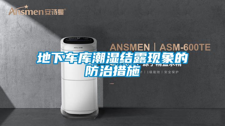 地下車(chē)庫潮濕結露現象的防治措施