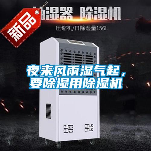 夜來(lái)風(fēng)雨濕氣起，要除濕用除濕機