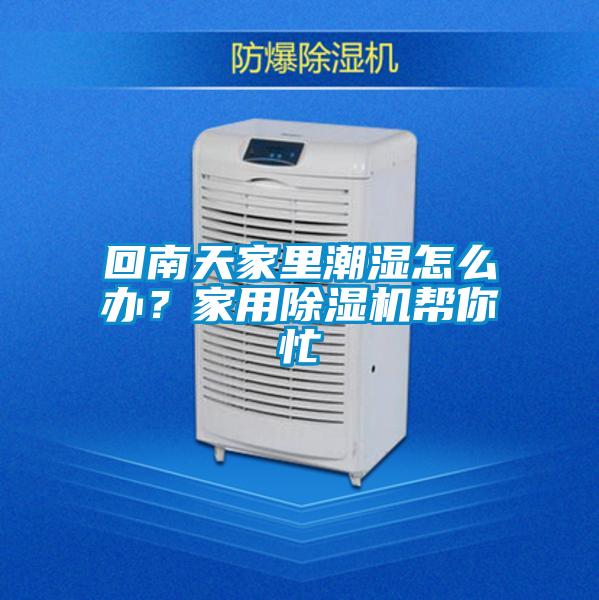 回南天家里潮濕怎么辦？家用除濕機幫你忙