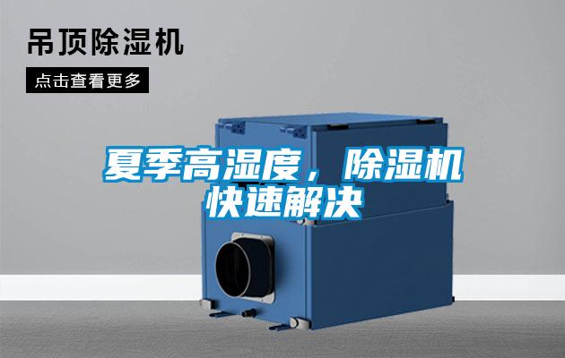 夏季高濕度，除濕機快速解決
