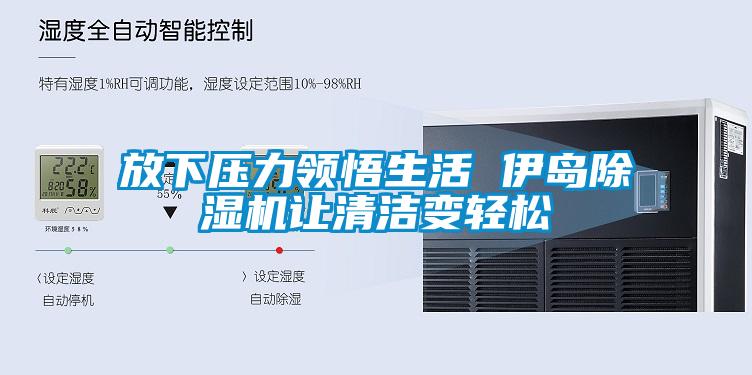 放下壓力領(lǐng)悟生活 伊島除濕機讓清潔變輕松