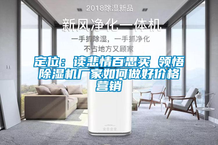 定位：讀悲情百思買(mǎi) 領(lǐng)悟除濕機廠(chǎng)家如何做好價(jià)格營(yíng)銷(xiāo)