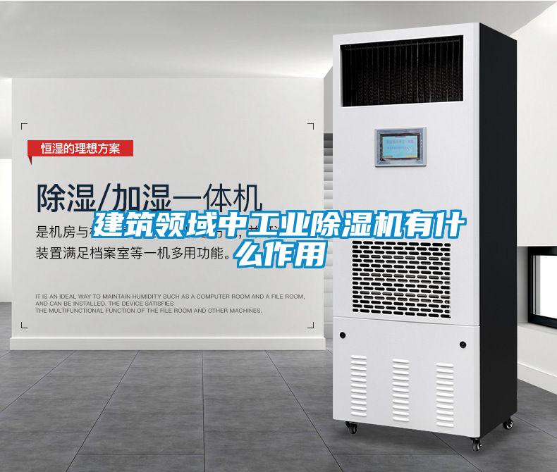 建筑領(lǐng)域中工業(yè)除濕機有什么作用