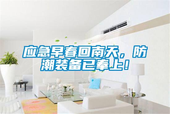 應急早春回南天，防潮裝備已奉上！