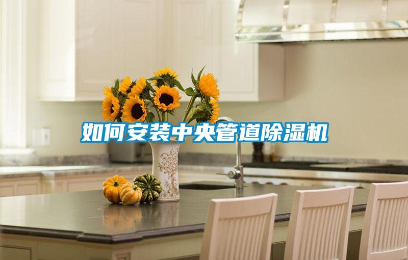 如何安裝中央管道除濕機