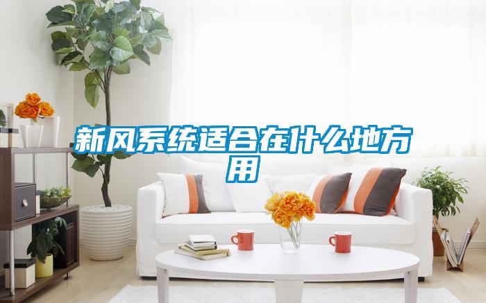 新風(fēng)系統適合在什么地方用