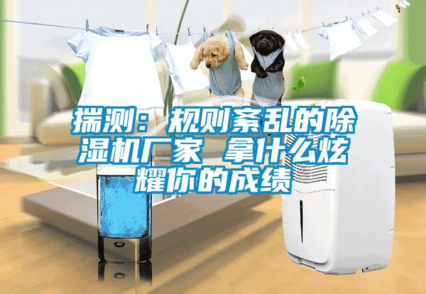 揣測：規則紊亂的除濕機廠(chǎng)家 拿什么炫耀你的成績(jì)