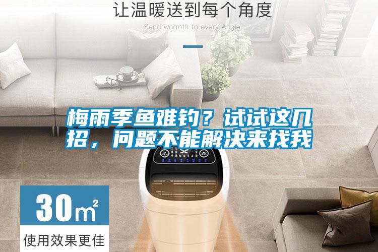 梅雨季魚(yú)難釣？試試這幾招，問(wèn)題不能解決來(lái)找我