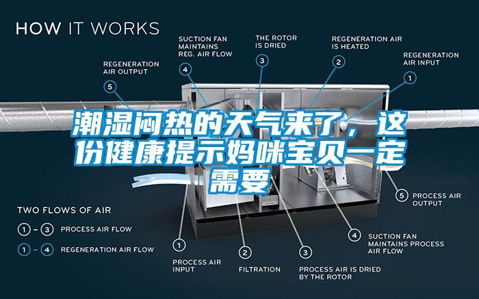 潮濕悶熱的天氣來(lái)了，這份健康提示媽咪寶貝一定需要