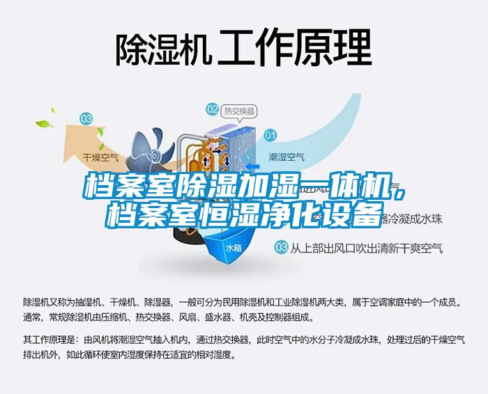 檔案室除濕加濕一體機，檔案室恒濕凈化設備