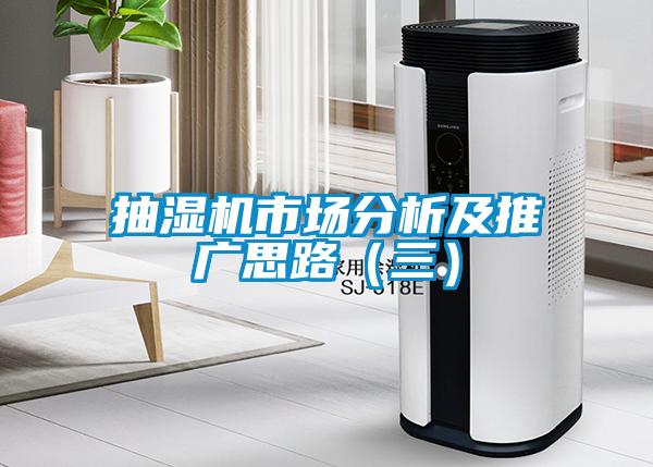 抽濕機市場(chǎng)分析及推廣思路（三）