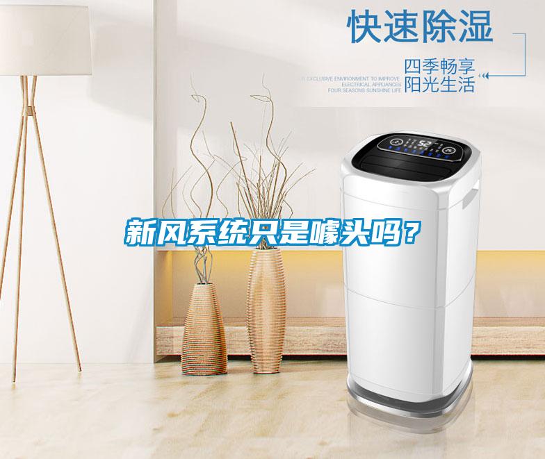 新風(fēng)系統只是噱頭嗎？