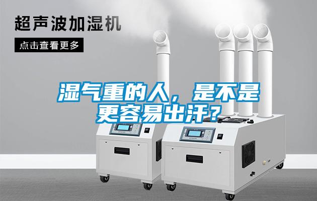 濕氣重的人，是不是更容易出汗？
