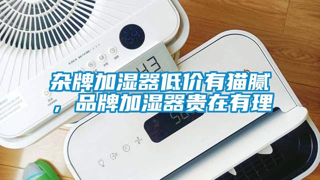 雜牌加濕器低價(jià)有貓膩，品牌加濕器貴在有理