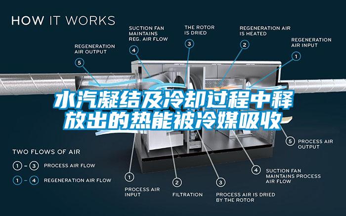 水汽凝結及冷卻過(guò)程中釋放出的熱能被冷媒吸收