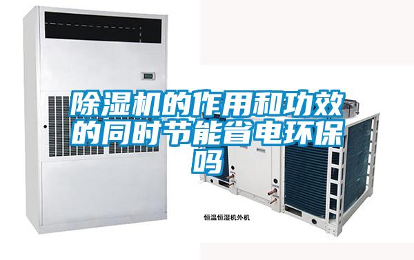 除濕機的作用和功效的同時(shí)節能省電環(huán)保嗎