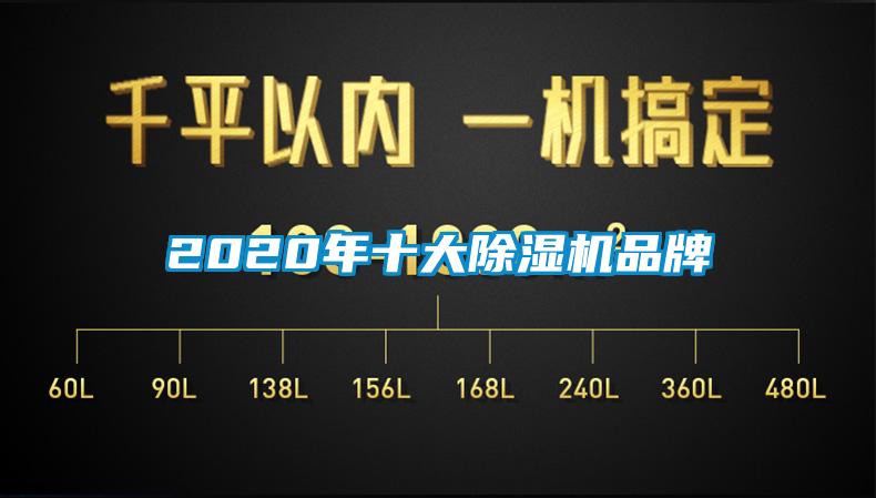 2020年十大除濕機品牌