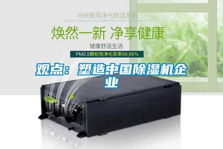 觀(guān)點(diǎn)：塑造中國除濕機企業(yè)