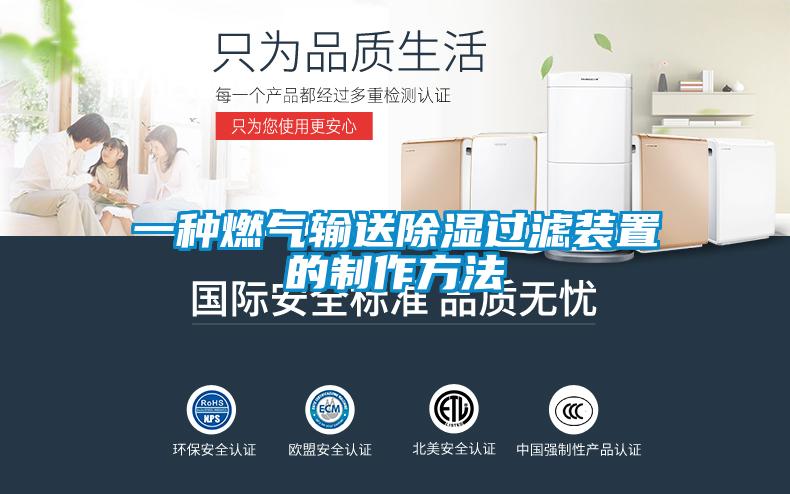 一種燃氣輸送除濕過(guò)濾裝置的制作方法