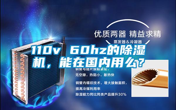 110v 60hz的除濕機，能在國內用么？