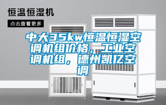 中大35kw恒溫恒濕空調機組價(jià)格，工業(yè)空調機組，德州凱億空調