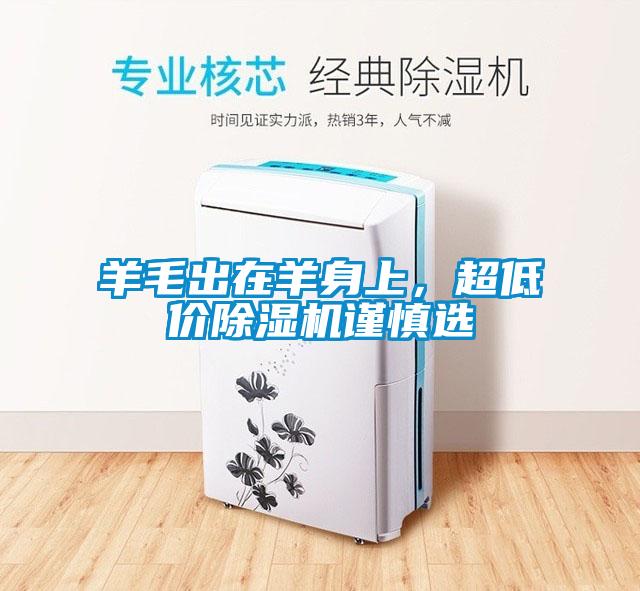 羊毛出在羊身上，超低價(jià)除濕機謹慎選