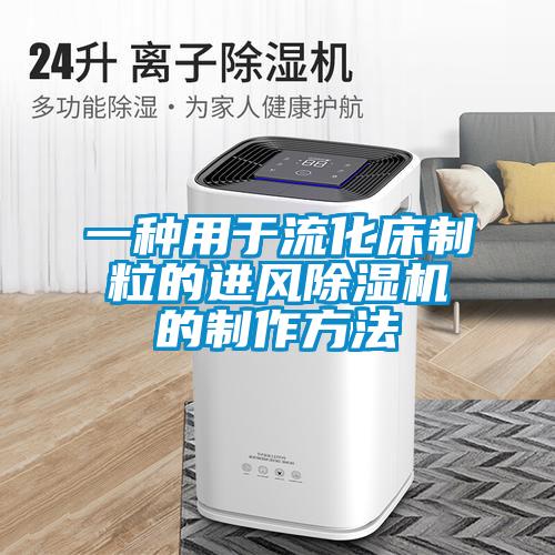 一種用于流化床制粒的進(jìn)風(fēng)除濕機的制作方法