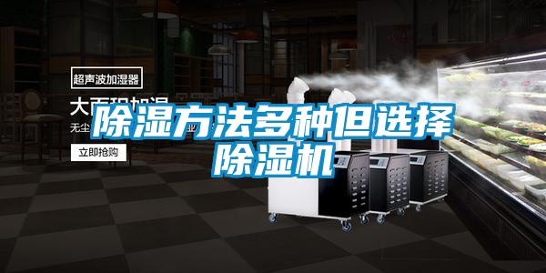 除濕方法多種但選擇除濕機