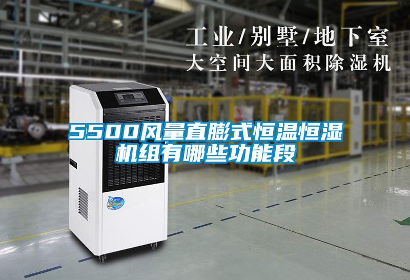 5500風(fēng)量直膨式恒溫恒濕機組有哪些功能段