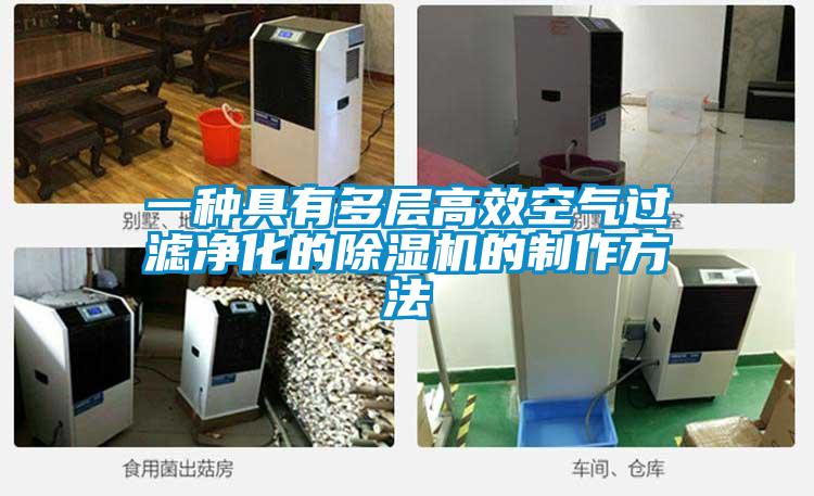 一種具有多層高效空氣過(guò)濾凈化的除濕機的制作方法