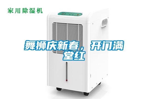 舞獅慶新春,開(kāi)門(mén)滿(mǎn)堂紅
