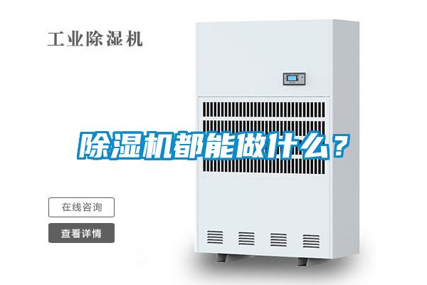 除濕機都能做什么？