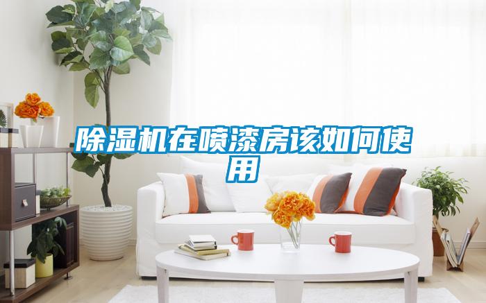 除濕機在噴漆房該如何使用