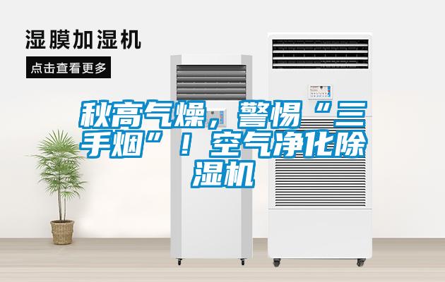 秋高氣燥，警惕“三手煙”！空氣凈化除濕機