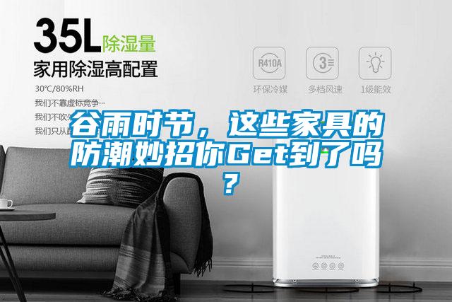 谷雨時(shí)節，這些家具的防潮妙招你Get到了嗎？