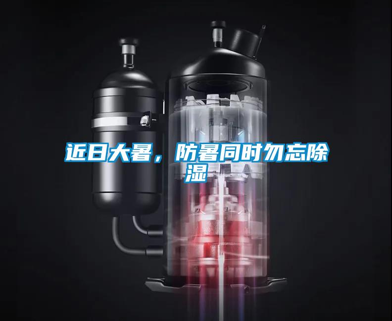 近日大暑，防暑同時(shí)勿忘除濕