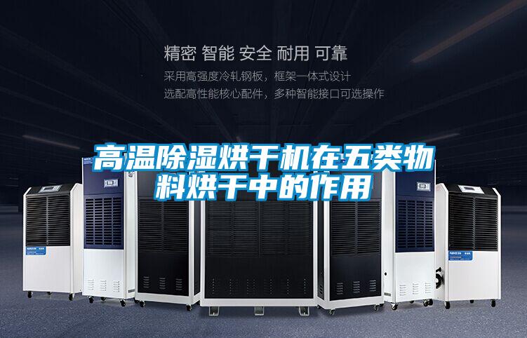 高溫除濕烘干機在五類(lèi)物料烘干中的作用