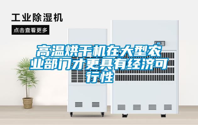 高溫烘干機在大型農業(yè)部門(mén)才更具有經(jīng)濟可行性