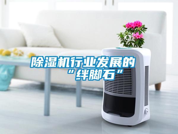 除濕機行業(yè)發(fā)展的“絆腳石”