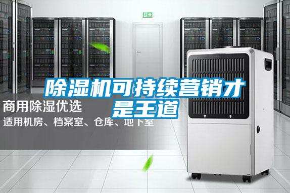 除濕機可持續營(yíng)銷(xiāo)才是王道
