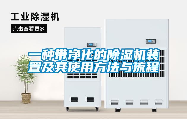 一種帶凈化的除濕機裝置及其使用方法與流程
